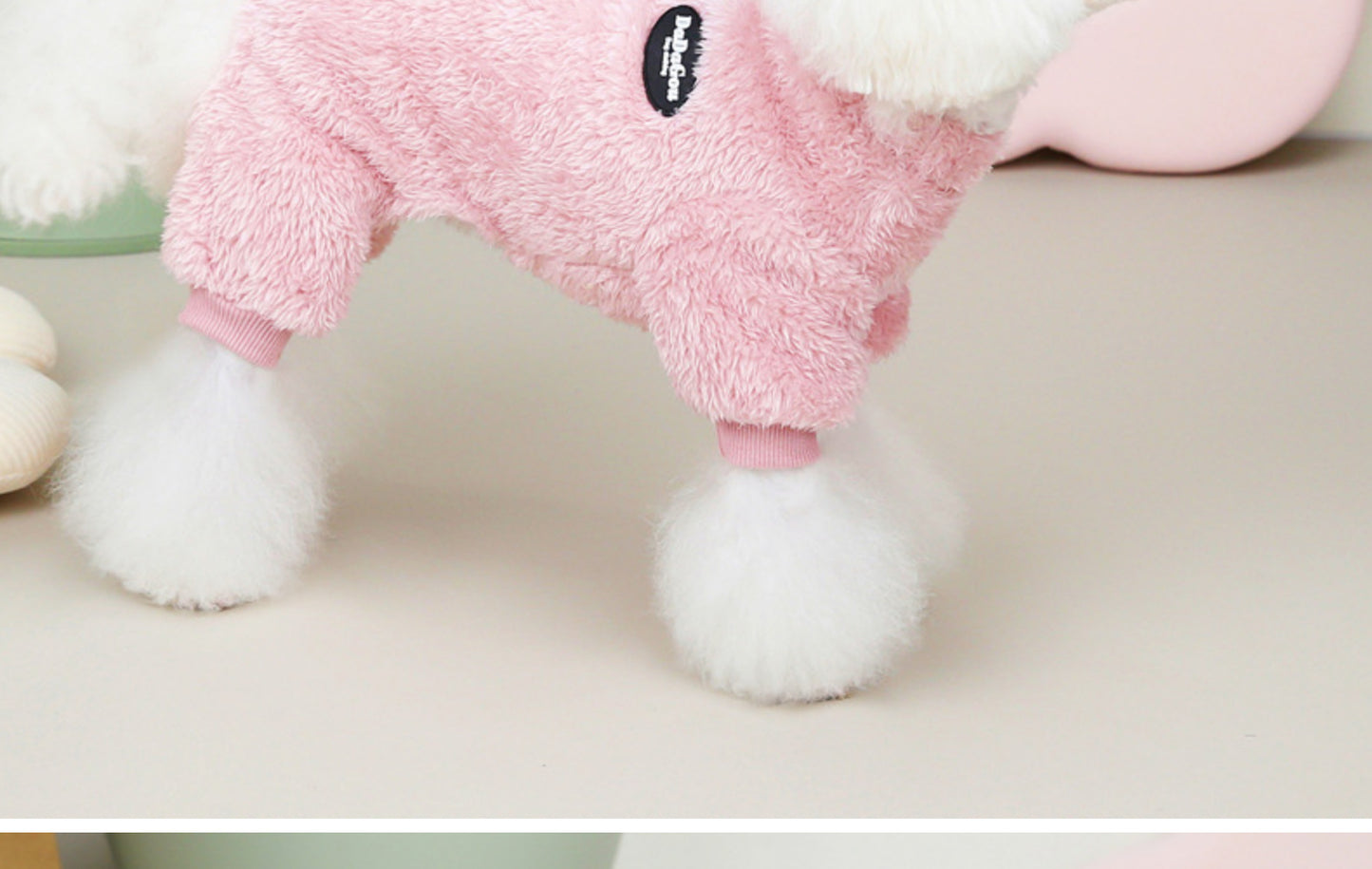 Small Winter Fleece Sweater for Pet, Warm Dog & Cat Clothes with Leash Ring (If Your Pet Is Between Two Sizes, Please Buy The Larger Size)