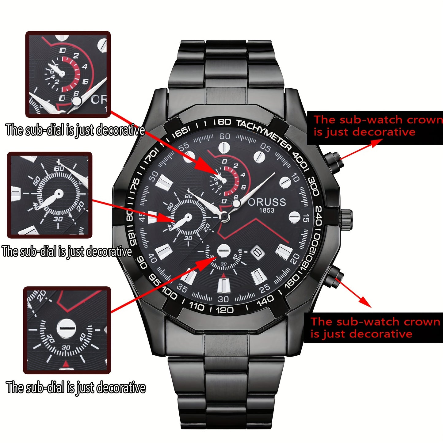 Elegant Business Quartz Men’s Watch - Waterproof, Luminous Dial with Date, Perfect Gift for Every Occasion