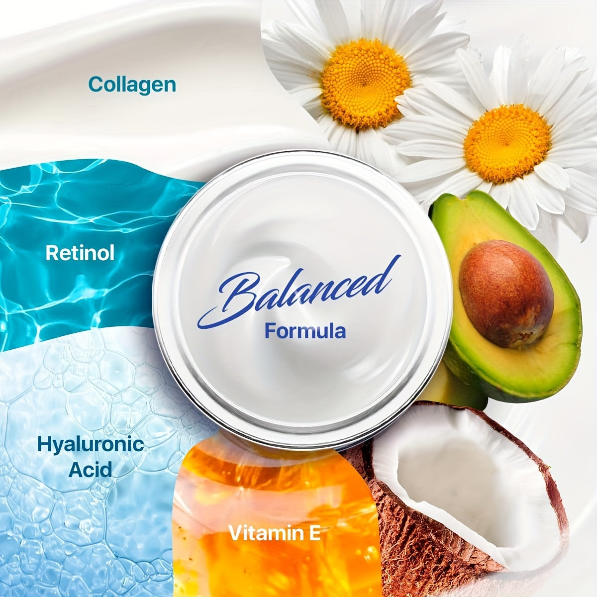 With Retinol And Hyaluronic Acid, Day And Night Collagen Cream For Face Skincare Facial Moisturizer