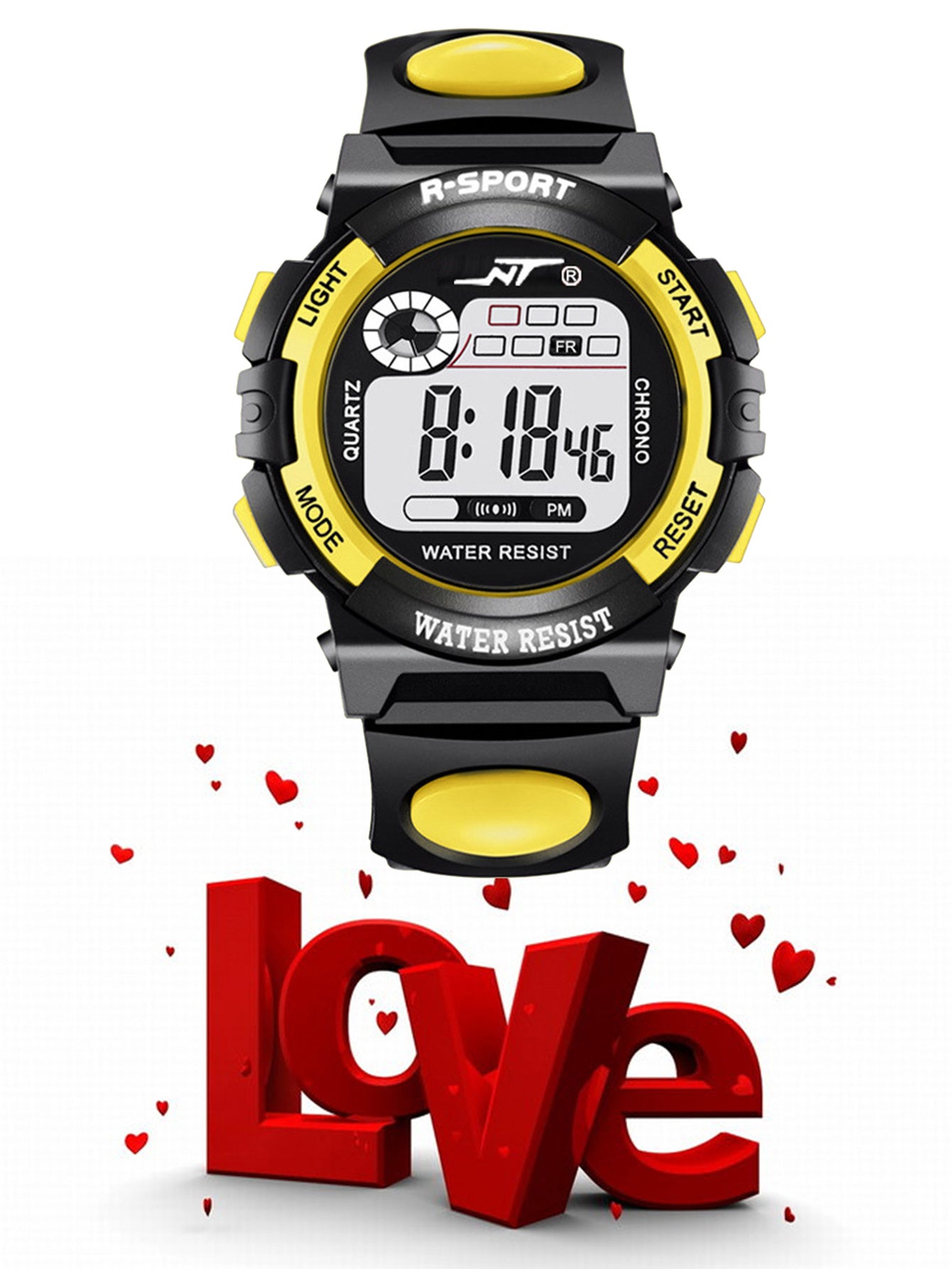 Vibrant Youth Watch - Luminous Digital Timepiece with Multifunctional Features for Middle School Students, Boys, and Girls, High School, Casual Wear, Water-Resistant, and Easy-to-Read Display