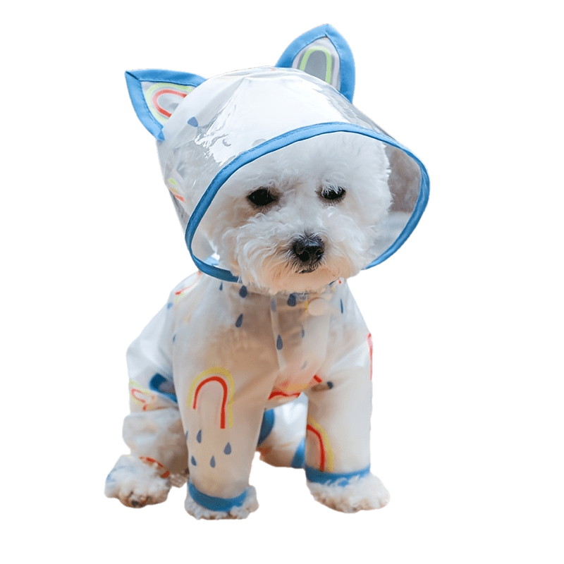 Small, Medium, and Large Waterproof Pet Raincoat - Stay Dry and Stylish in All Seasons with 100% Polyester, Snap Button Closure, and Hand Wash Only - Perfect for Autumn, Spring, Summer, and Winter