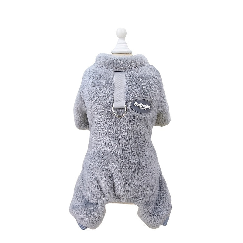 Small Winter Fleece Sweater for Pet, Warm Dog & Cat Clothes with Leash Ring (If Your Pet Is Between Two Sizes, Please Buy The Larger Size)