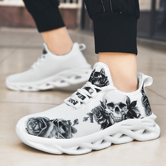 Men's Fashion Casual Halloween Skull Quirky Street Style Men's Shoes
