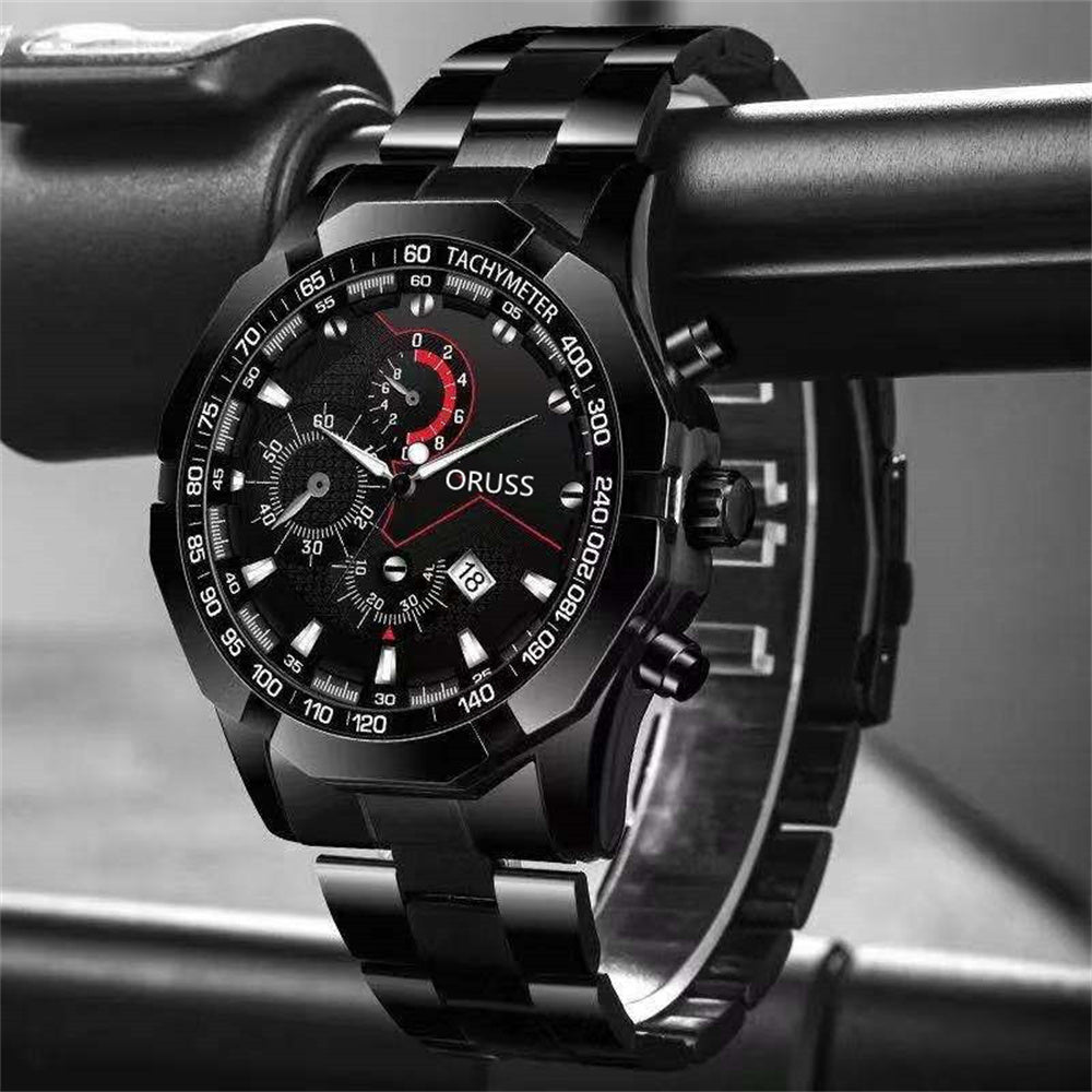 Elegant Business Quartz Men’s Watch - Waterproof, Luminous Dial with Date, Perfect Gift for Every Occasion