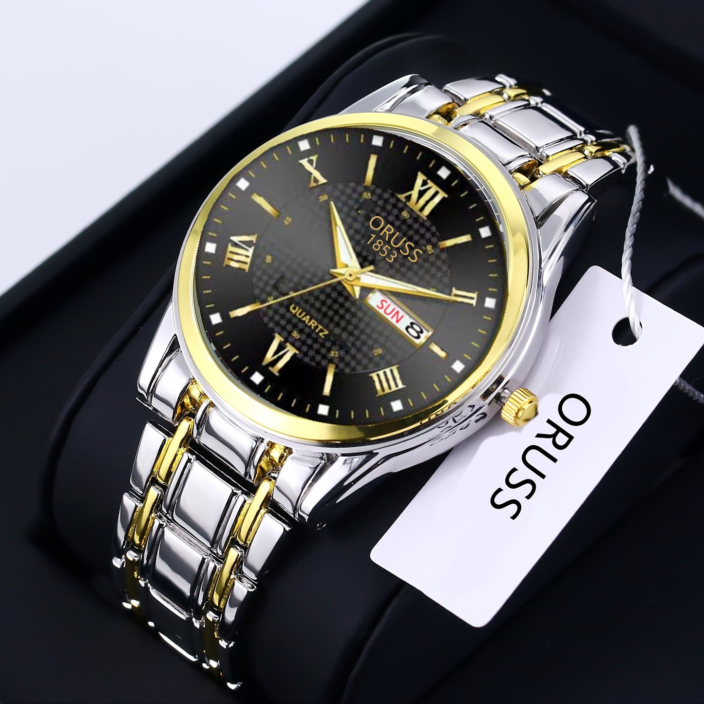 [Double Calendar Men's Watch] High-Grade Double Calendar Men's Watch - Business Sports Leisure Fashion Trend Durable