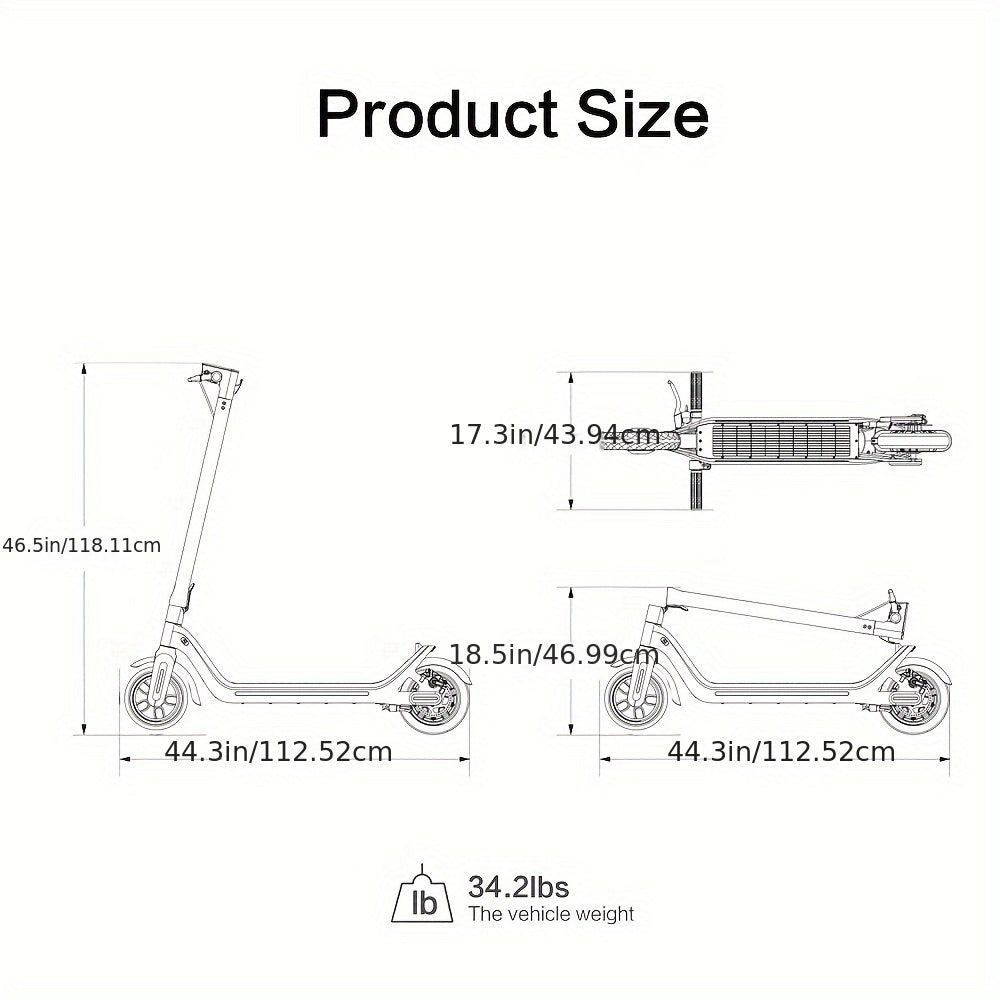 LEQISMART A8 Plus - 350W High-Powered Electric Scooter for Adults with 9" Solid Tires, Dual Brakes, Foldable Design, Max 28 Miles Long-Range Commuting, and Safety Features