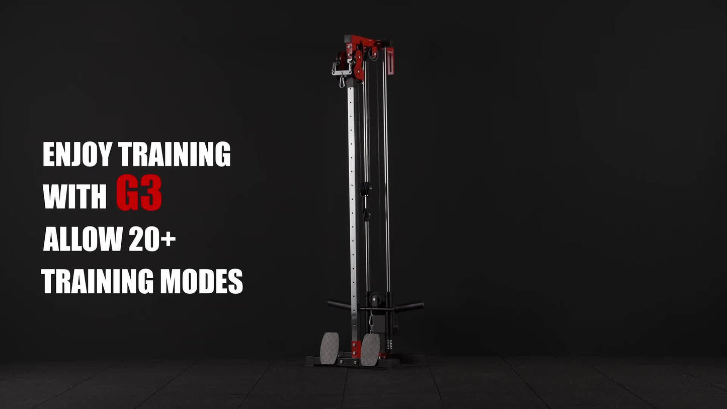 400lb Capacity Wall Mounted Pulley Tower, Cable Crossover And Lat Pull Down Machine With 18 Positions Dual Pulley System, Lat Pulldown Cable Training For Home Gym Fitness Equipment