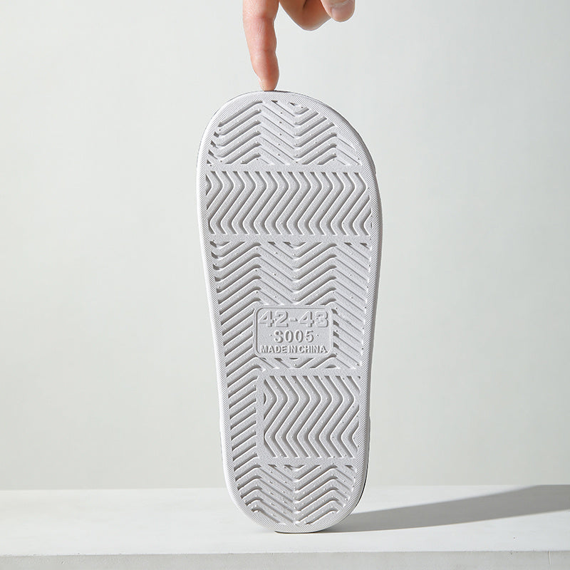 Stylish & Comfortable All-Season Quick-Dry Slides: Non-Slip, Easy-Clean PVC Slippers for Indoor/Outdoor Use