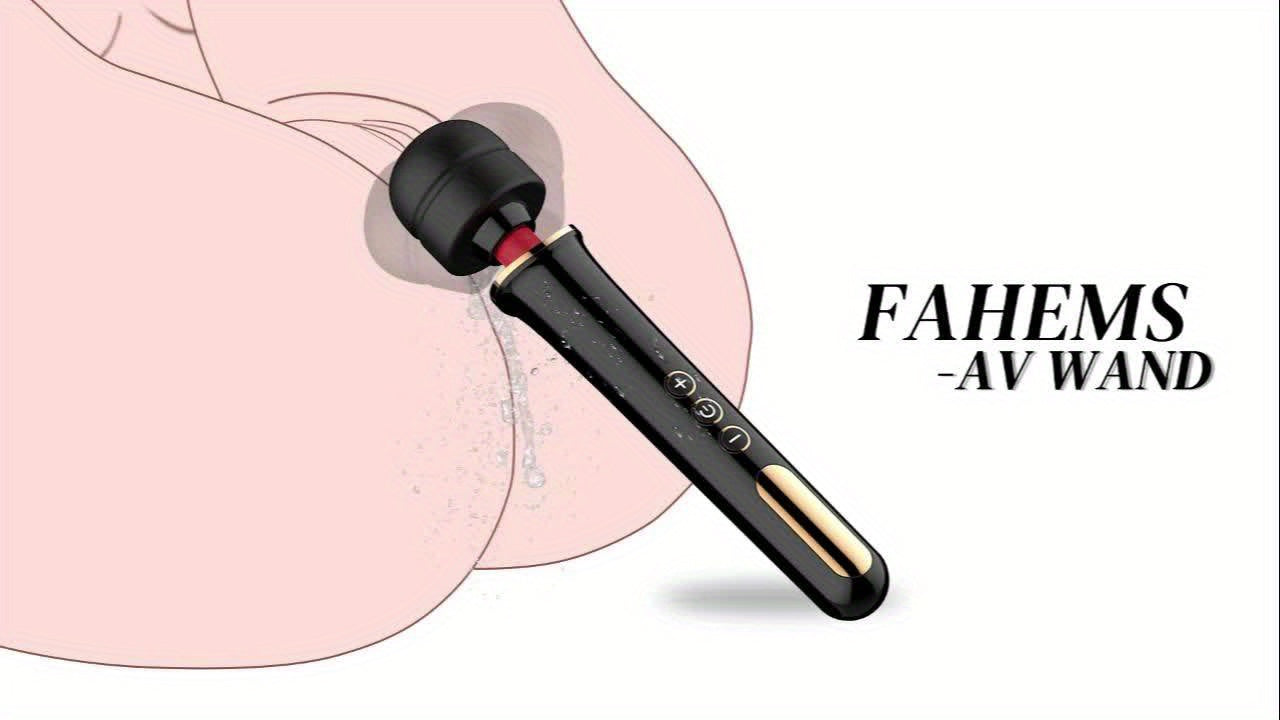 Magic AV Wand Vibrator for Women - USB Rechargeable, Powerful Clitoral & G-Spot Stimulation Massager with 10 Modes & 5 Speeds - Perfect Gift for Christmas, Halloween, Valentine's Day