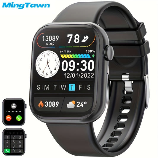 Mingtawn Smart Watch, Capable of Wireless Calls (Answering And Hanging Up), Features Various Sports Modes, Activity Tracking, Suitable for Both Men And Women, with a 1.85-Inch HD Screen. Over 100 Workout Options Available.