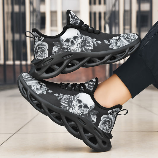 Men's Fashion Casual Halloween Skull Quirky Street Style Men's Shoes