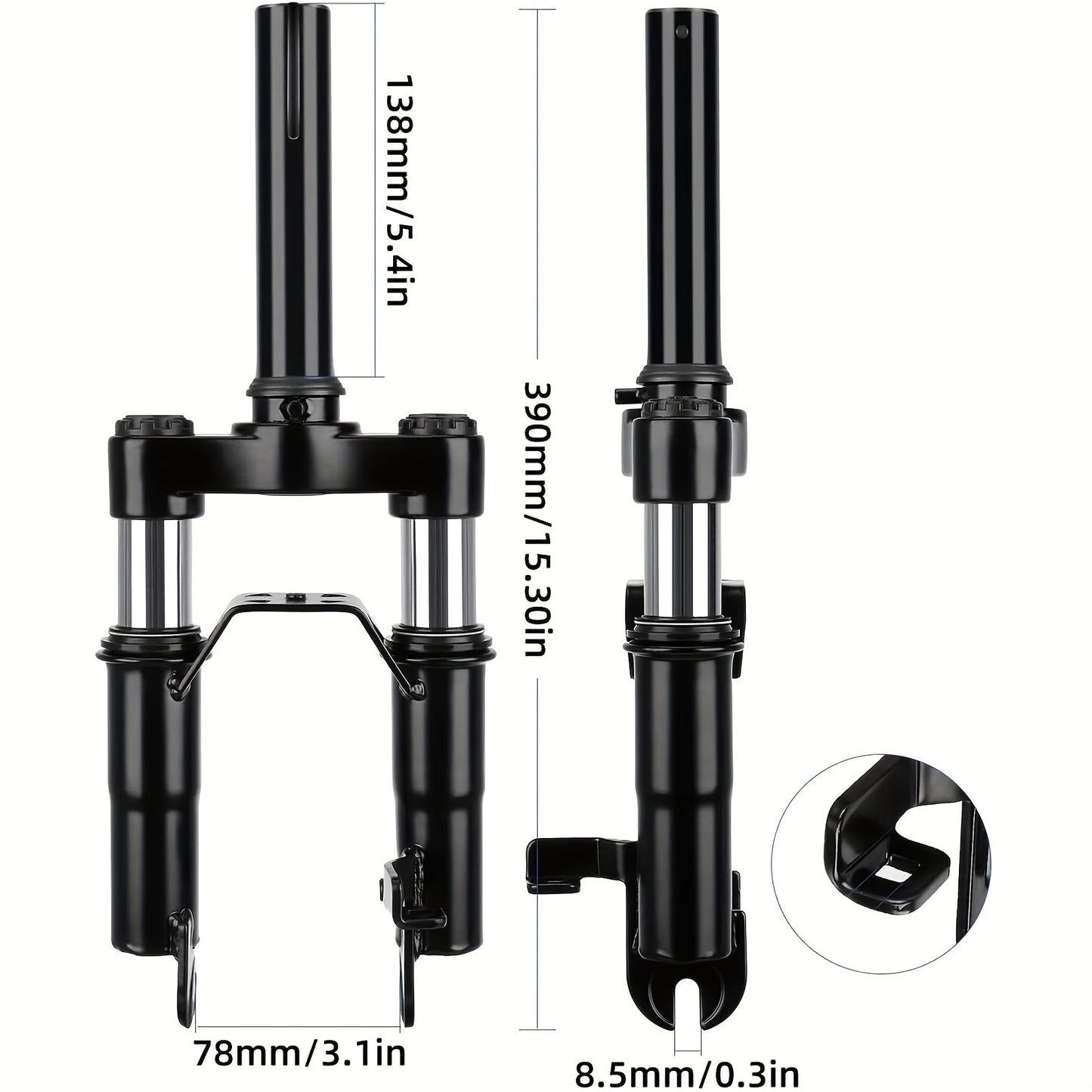 Scooter Upgraded Hydraulic Shock Absorber Kit Front Fork Front Suspension Absorber Parts Accessories For Max G30 G30D G30LP Ninebot Scooter