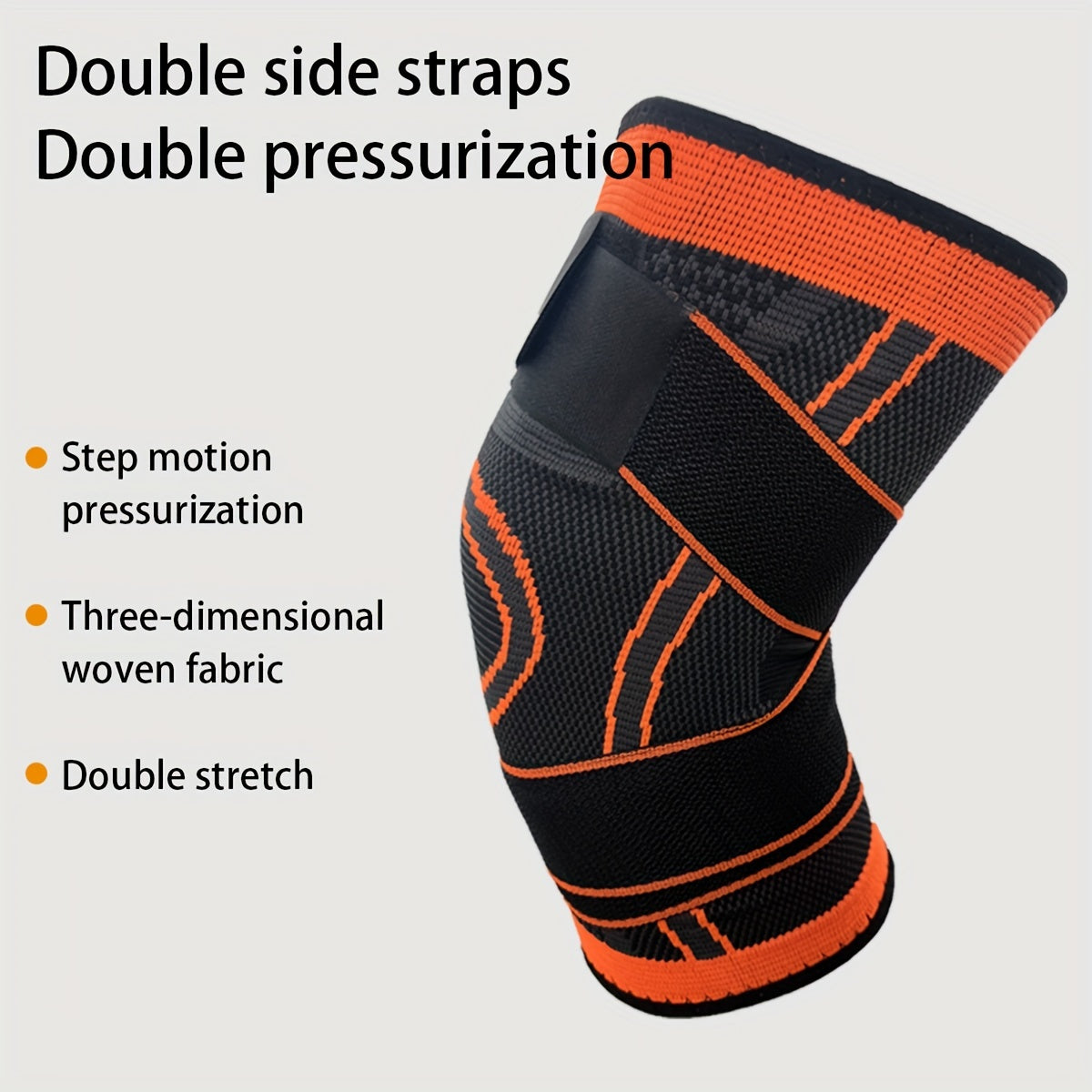 1pc Premium Strap Knee Pad - Knee Braces for Men and Women - Outdoor Sports Fitness Equipment for Cycling, Walking, and Hiking - Pressure-Relieving Protective Gear with Adjustable Strap for Comfortable Wear