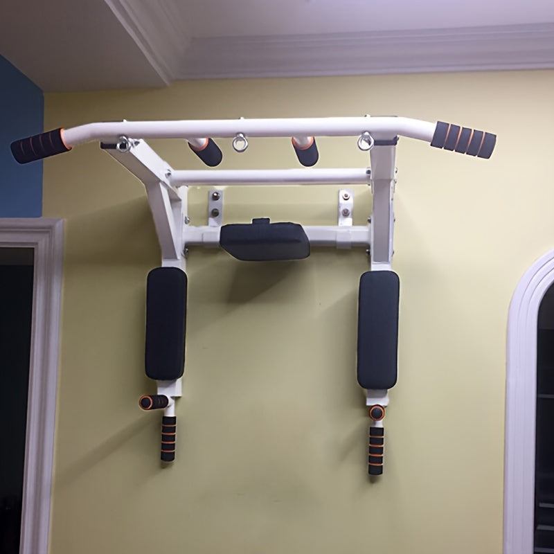 1pc Heavy-Duty Foldable Wall Mount Pull-Up Bar - Home Gym Fitness Equipment for Arm Muscle Exercise, Core Strength Training, and Bodybuilding - Space-Saving Design for Small Rooms