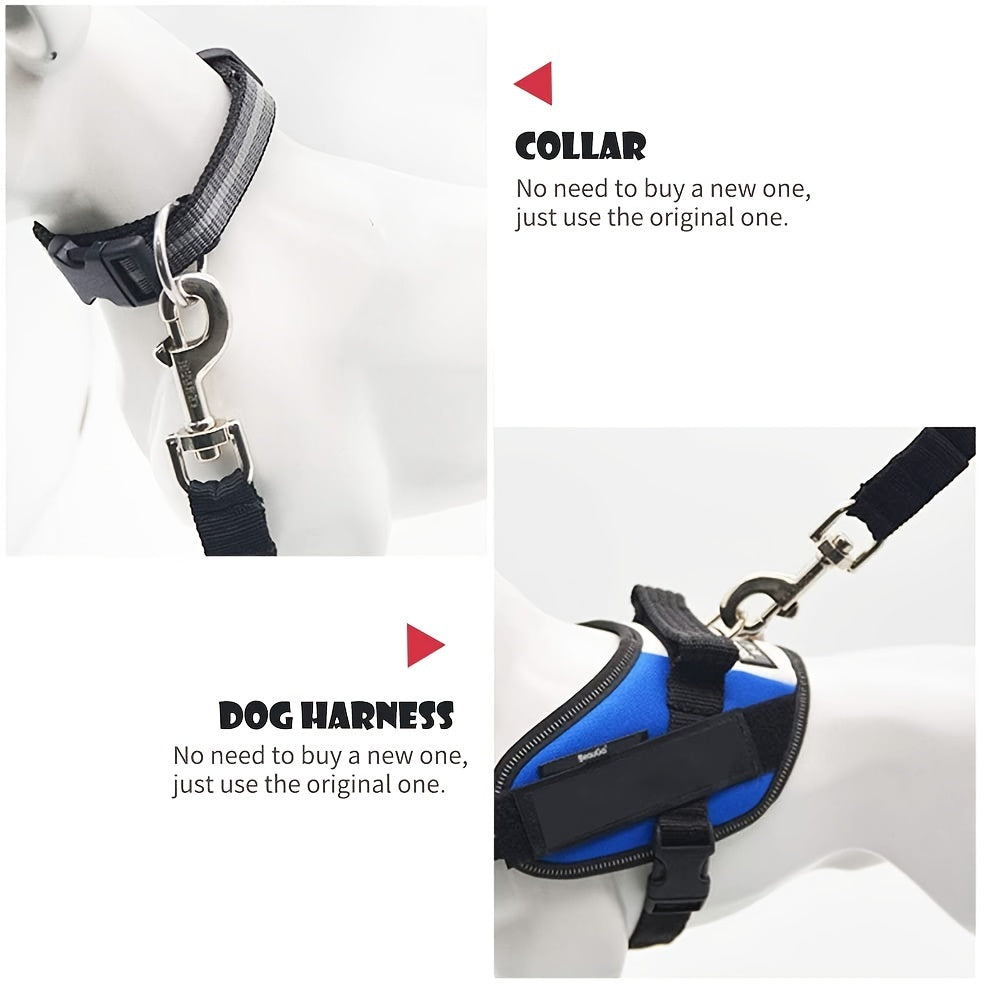 1pc Adjustable Retractable Pet Seat Belt for Cars - Keep Your Pet Safe and Secure on the Road