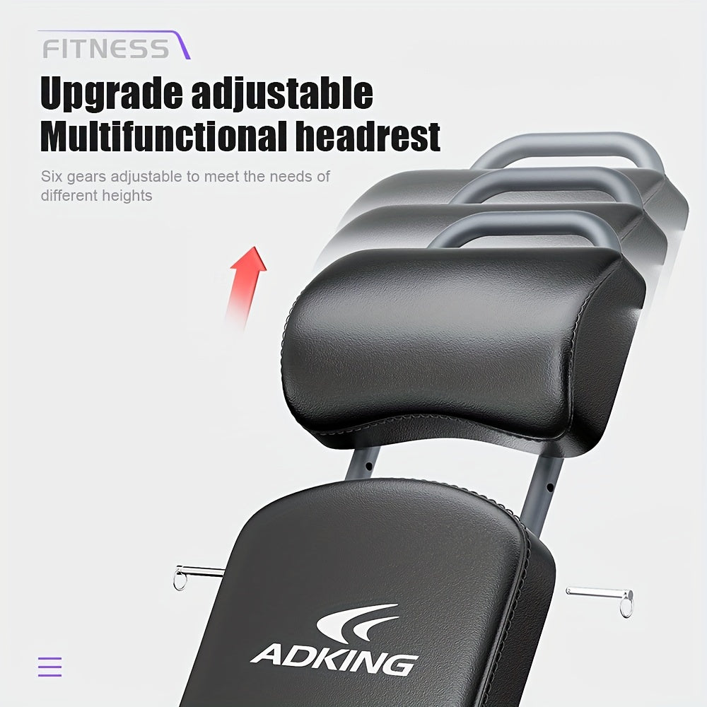 Versatile Home Gym Bench with Pull-Up Bar & Sit-Up Assist - Adjustable, Multi-Functional Fitness Equipment for Full Body Workout (Dumbbells Not Included), High Pull Rod, Bird Bench