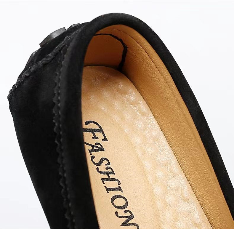 [Metallic Moccasin Loafer Shoes] Men's Moccasin Loafer Shoes With Metallic Decor, Comfy Non-slip Slip On Shoes, Men's Shoes, Spring And Summer