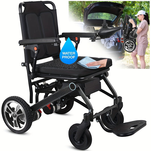 2024 Folding Electric Powered Scooters Wheelchair Lightweight Portable Smart Chair Personal Mobility Scooter Wheelchair, Travel Wheelchair for Senior, Supports 280LBS
