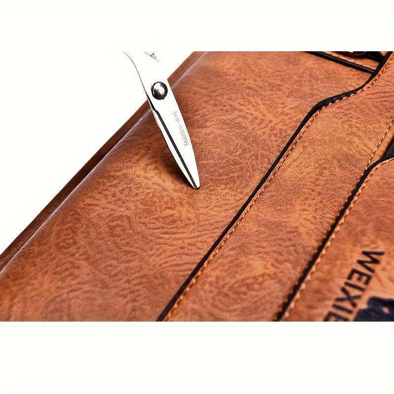 1/2pcs WEIXIER Spring And Summer New Shoulder Bag Messenger Bag, Handbag Casual Fashion PU Material Gift For Father/ Anniversary