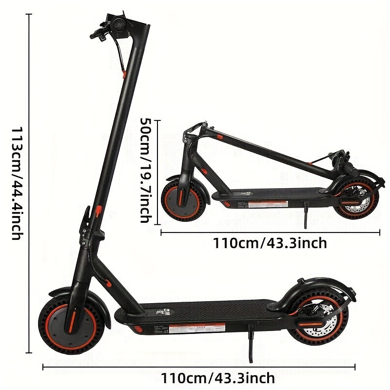 HT-T4 PRO Electric Commuter Scooter - Powerful 350W Motor, Remote Top Speed of 19mph, 8.5" Pneumatic Tires, Dual Brake System, Portable Folding Design for Adults - Ideal for Daily Commuting and Recreational Rides
