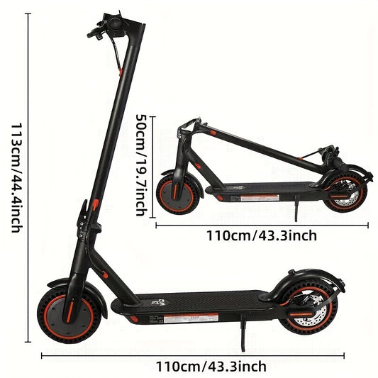 HT-T4 PRO Electric Commuter Scooter - Powerful 350W Motor, Remote Top Speed of 19mph, 8.5" Pneumatic Tires, Dual Brake System, Portable Folding Design for Adults - Ideal for Daily Commuting and Recreational Rides